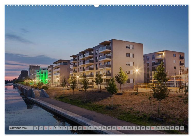 Produktbild: Leipzig - Fotografiert bei Nacht von Michael Allmaier (hochwertiger Premium Wandkalender 2026 DIN A2 quer), Kunstdruck in Hochglanz