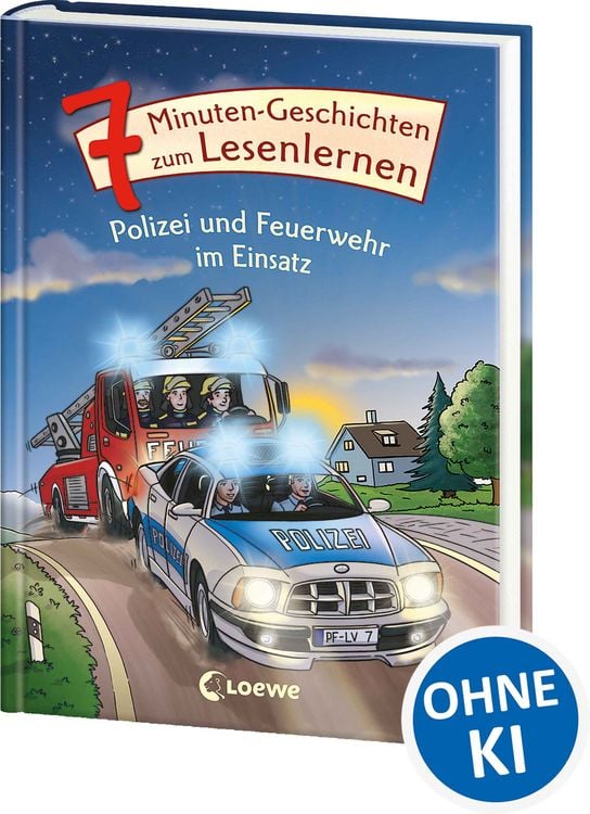 Produktbild: 7-Minuten-Geschichten zum Lesenlernen - Polizei und Feuerwehr im Einsatz