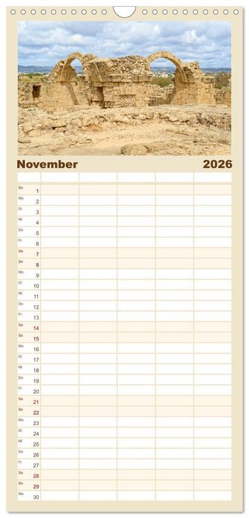 Produktbild: Familienplaner 2026 - Zauberhaftes Zypern mit 5 Spalten (Wandkalender, 21 x 45 cm) CALVENDO