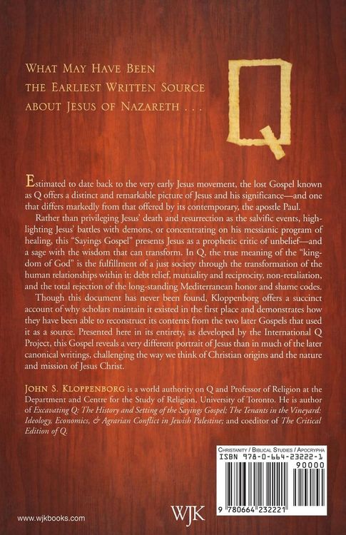 Produktbild: Q, the Earliest Gospel