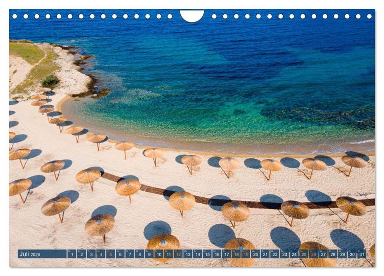 Produktbild: Traumstr&auml;nde Griechenlands (Wandkalender 2026 DIN A4 quer), CALVENDO Monatskalender