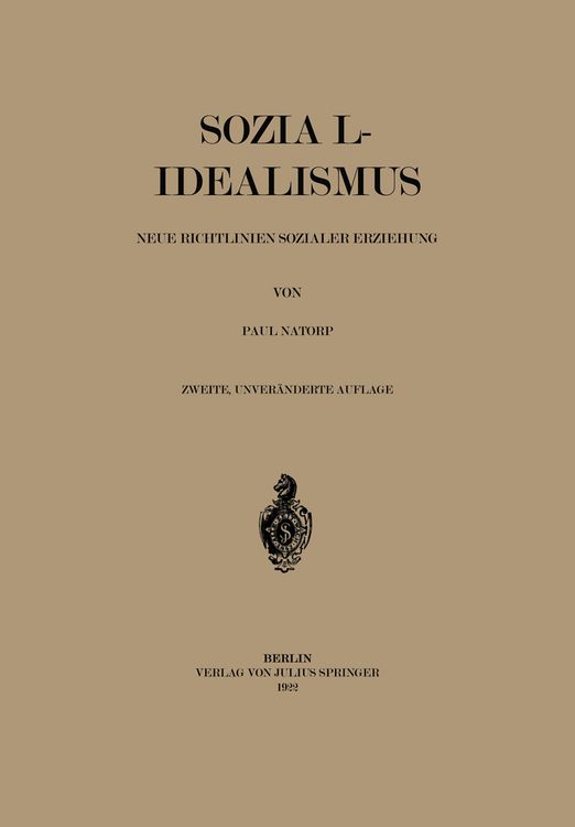 Produktbild: Sozial-Idealismus