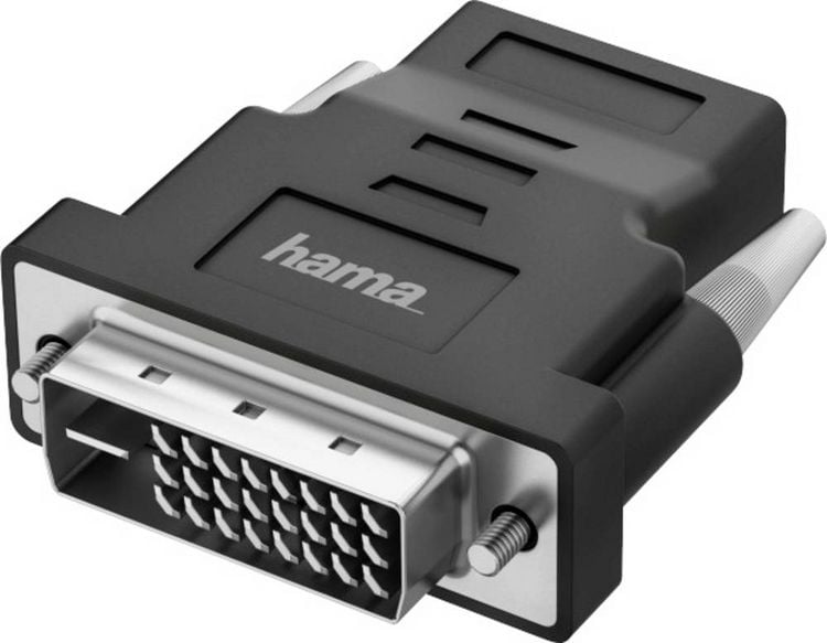 Produktbild: hama 00200338 Video-Adapter, DVI-Stecker - HDMI&trade;-Buchse, Ultra-HD 4K