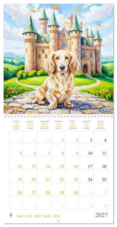Produktbild: Dachshund Happiness (Wall Calendar 2027 12 &times; 12 Inch) CALVENDO 12 Month Wall Calendar