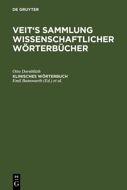 Produktbild: Klinisches W&ouml;rterbuch