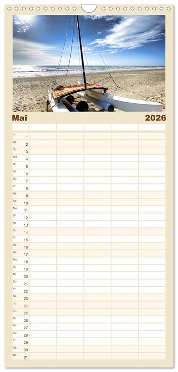 Produktbild: Familienplaner 2026 - Ferien in Holland mit 5 Spalten (Wandkalender, 21 x 45 cm) CALVENDO