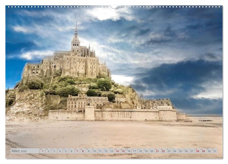 Produktbild: Frankreich: Lichtstimmungen der Phantasie (Wandkalender 2026 DIN A2 quer), CALVENDO Monatskalender