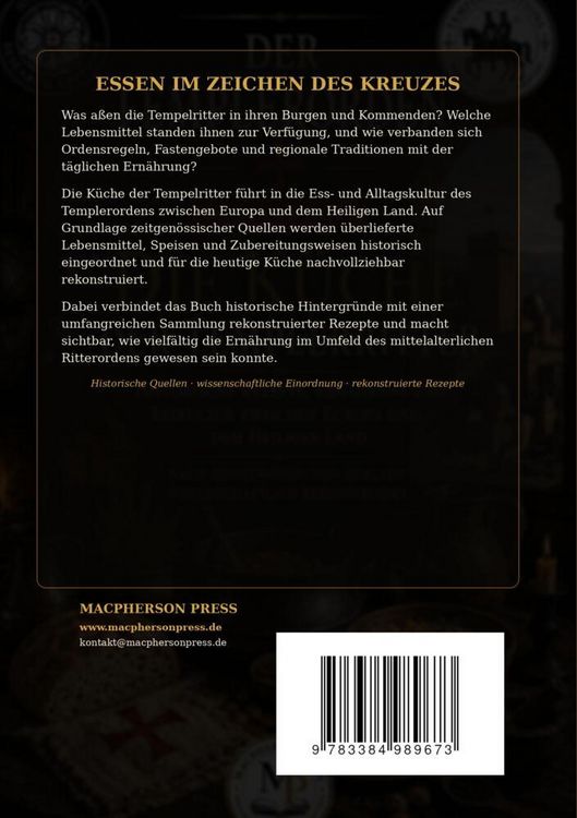 Produktbild: Die K&uuml;che der Tempelritter