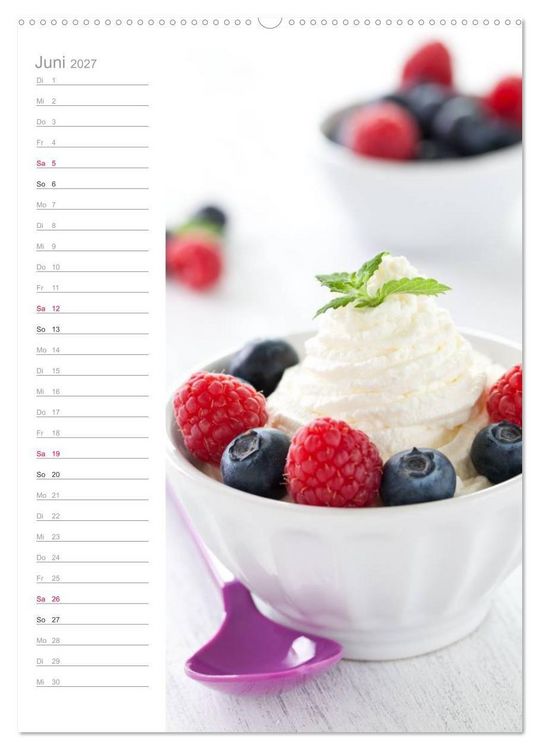 Produktbild: Fruchtiges Vergn&uuml;gen (hochwertiger Premium Wandkalender 2027 DIN A2 hoch), Kunstdruck in Hochglanz