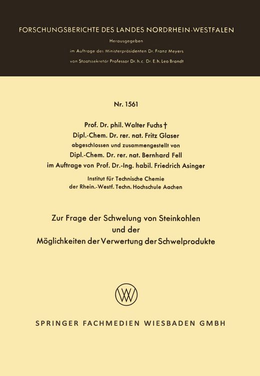 Produktbild: Zur Frage der Schwelung von Steinkohlen und der M&ouml;glichkeiten der Verwertung der Schwelprodukte