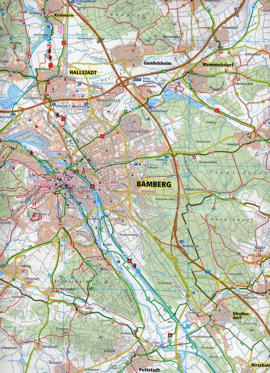 Produktbild: Bamberger Land, Bamberg - Hallstadtt - Bad Staffelstein 1:50 000
