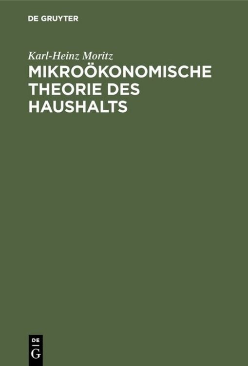 Produktbild: Mikro&ouml;konomische Theorie des Haushalts