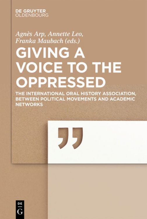 Produktbild: Giving a voice to the Oppressed?