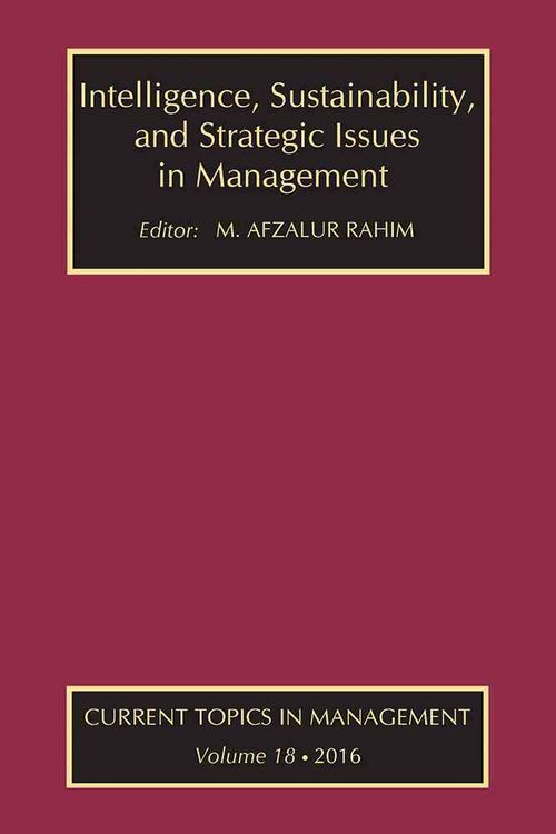 Produktbild: Intelligence, Sustainability, and Strategic Issues in Management