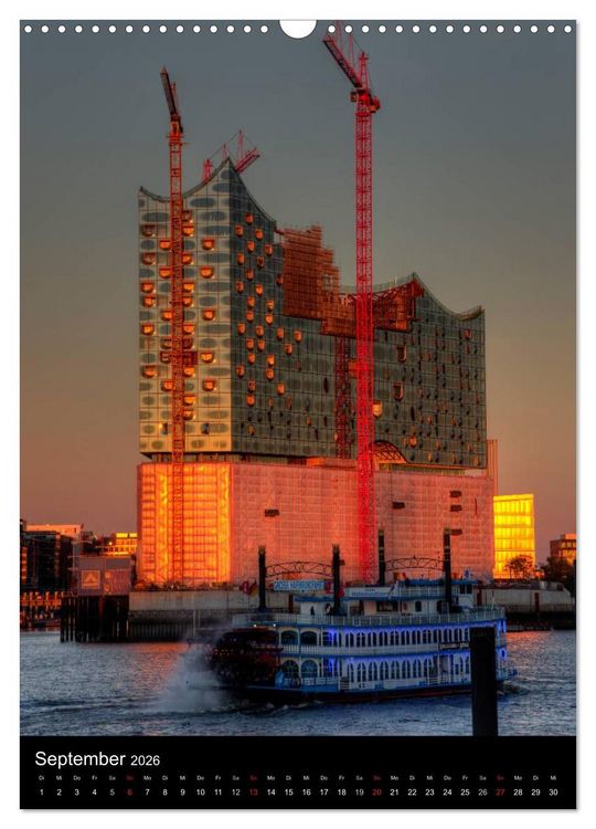 Produktbild: Hamburg im Hochformat (Wandkalender 2026 DIN A3 hoch), CALVENDO Monatskalender