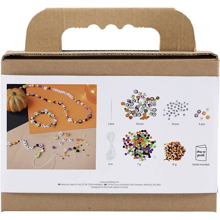 Produktbild: Creativ Company Mini Kreativ Set Schmuck, Halsketten , und Armb&auml;nder, Halloween Farben