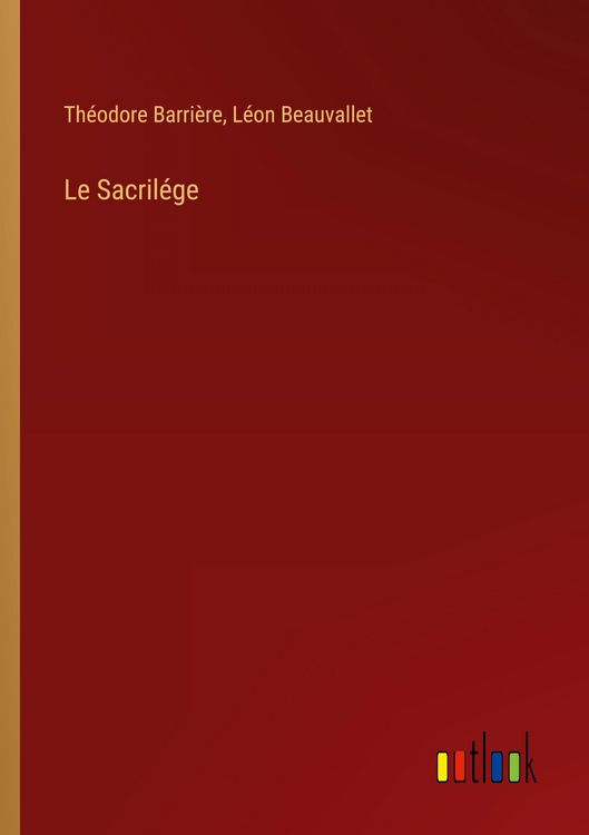 Produktbild: Le Sacril&eacute;ge