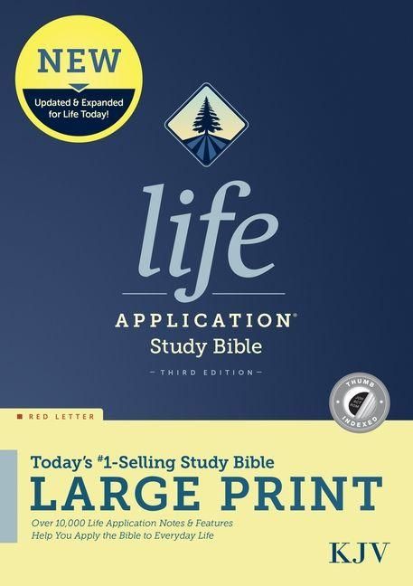 Produktbild: KJV Life Application Study Bible, Third Edition, Large Print (Hardcover, Indexed, Red Letter)