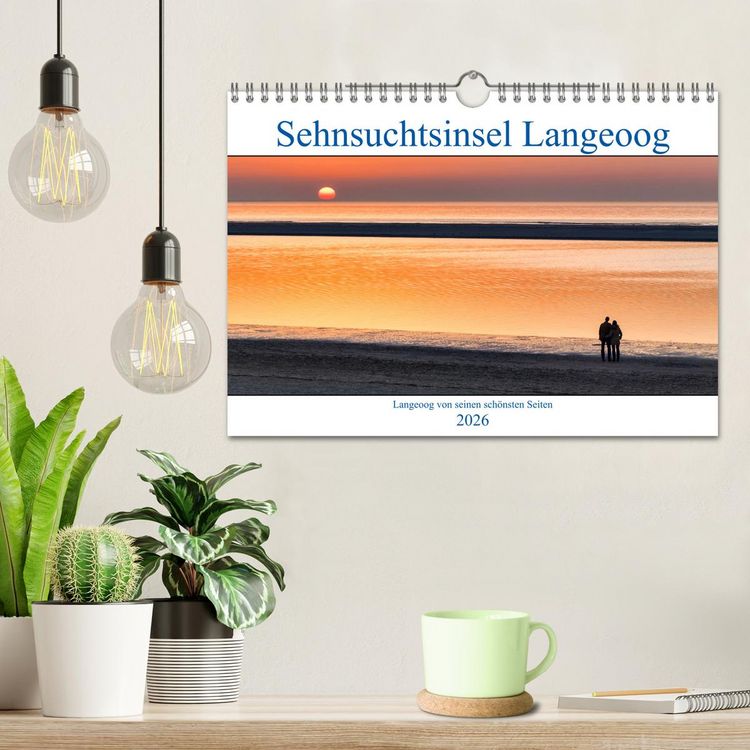 Produktbild: Sehnsuchtinsel Langeoog (Wandkalender 2026 DIN A4 quer), CALVENDO Monatskalender
