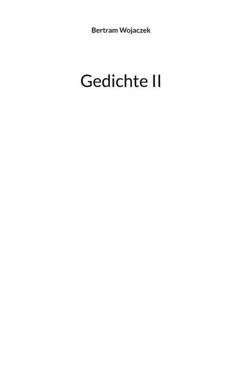 Produktbild: Gedichte II