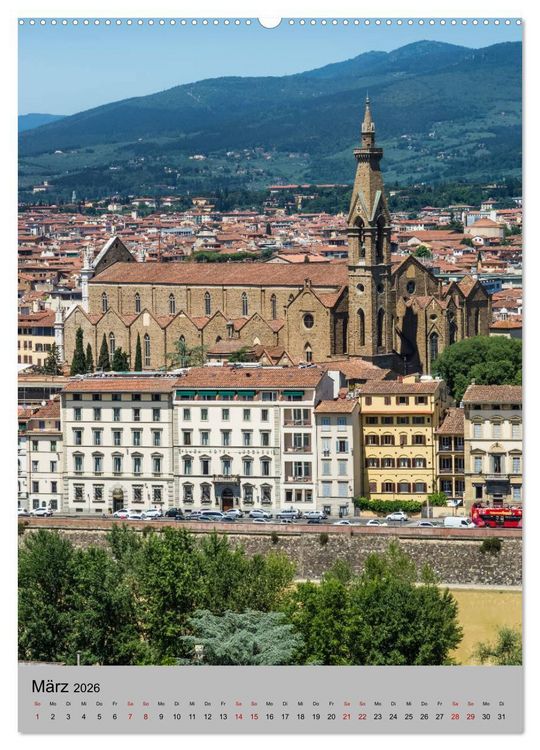 Produktbild: FLORENZ Impressionen bei Tag und Nacht (hochwertiger Premium Wandkalender 2026 DIN A2 hoch), Kunstdruck in Hochglanz