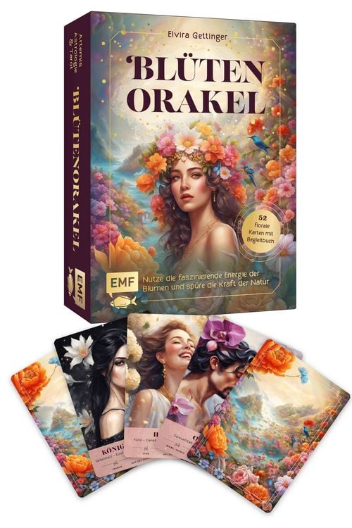 Produktbild: Orakel-Kartenset: Bl&uuml;tenorakel | Nutze die faszinierende Energie der Blumen und sp&uuml;re die Kraft der Natur
