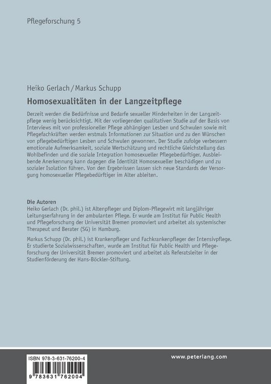 Produktbild: Homosexualit&auml;ten in der Langzeitpflege
