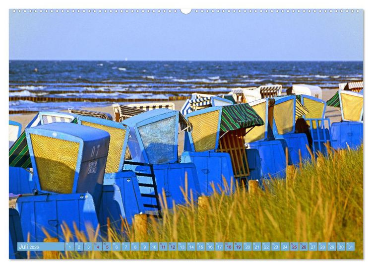 Produktbild: Gr&uuml;&szlig;e von Usedom (hochwertiger Premium Wandkalender 2026 DIN A2 quer), Kunstdruck in Hochglanz