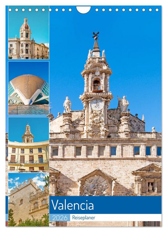 Produktbild: Valencia - Reiseplaner (Wandkalender 2026 DIN A4 hoch), CALVENDO Monatskalender