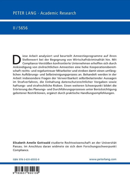 Produktbild: Das Amnestieprogramm