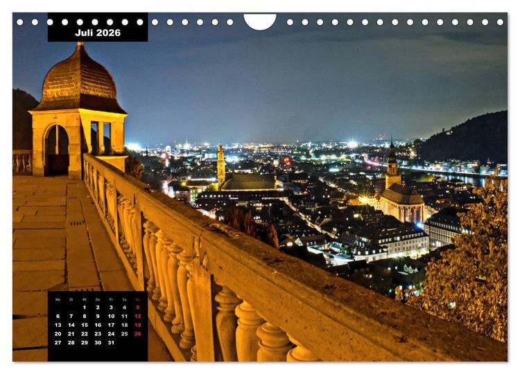 Produktbild: City Lights - Lichter der Nacht (Wandkalender 2026 DIN A4 quer), CALVENDO Monatskalender