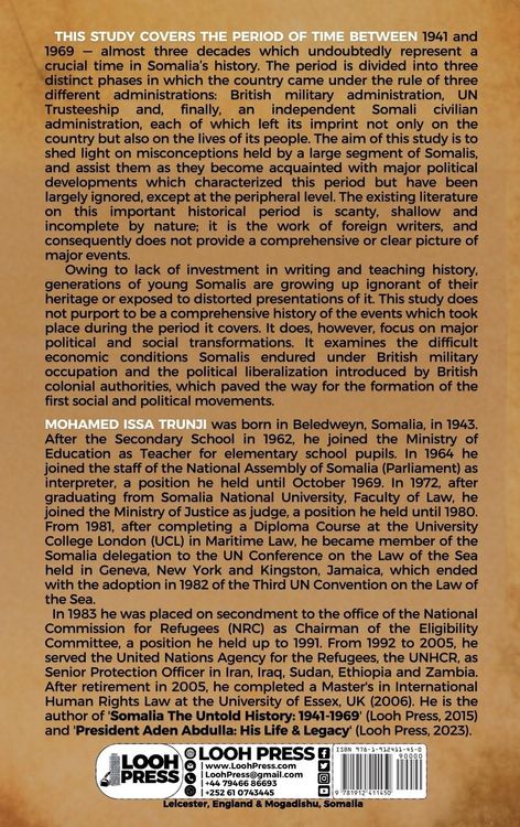 Produktbild: Somalia The Untold History 1941-1969