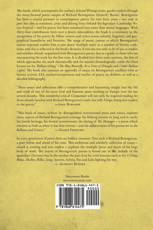 Produktbild: The Companion to Richard Berengarten