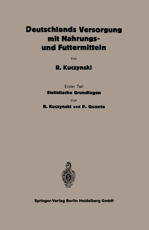 Produktbild: Statistische Grundlagen zu Deutschlands Versorgung mit Nahrungs- und Futtermitteln