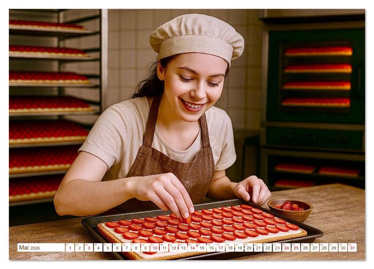 Produktbild: B&auml;cker und Backstuben (hochwertiger Premium Wandkalender 2026 DIN A2 quer), Kunstdruck in Hochglanz
