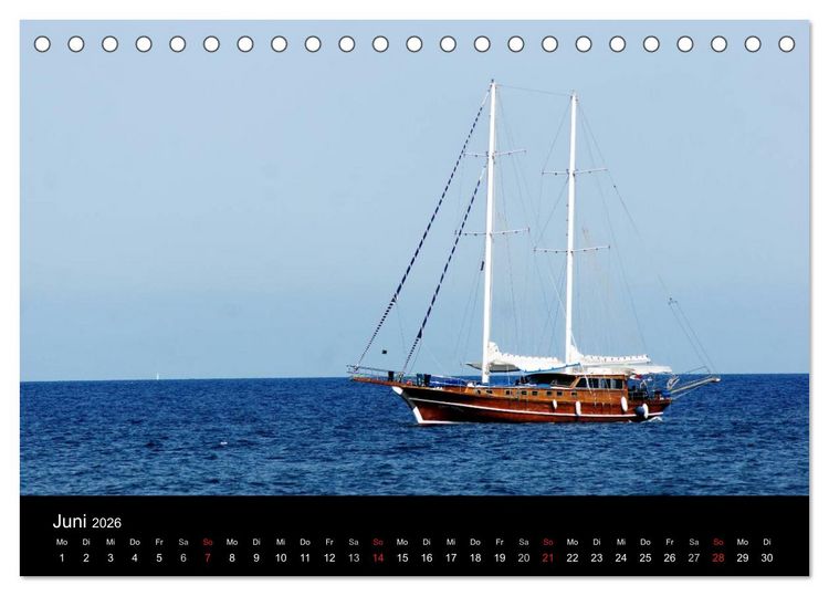 Produktbild: Kalabrien: Wo die Sonne Urlaub macht (Tischkalender 2026 DIN A5 quer), CALVENDO Monatskalender