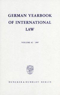 Produktbild: German Yearbook of International Law - Jahrbuch f&uuml;r Internationales Recht.