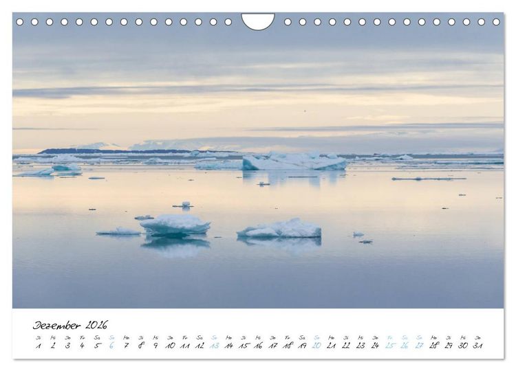 Produktbild: Heike Odermatt: 80&deg; Nord - Fotografien von Spitzbergen und Nordaustland (Wandkalender 2026 DIN A4 quer), CALVENDO Monatskalender
