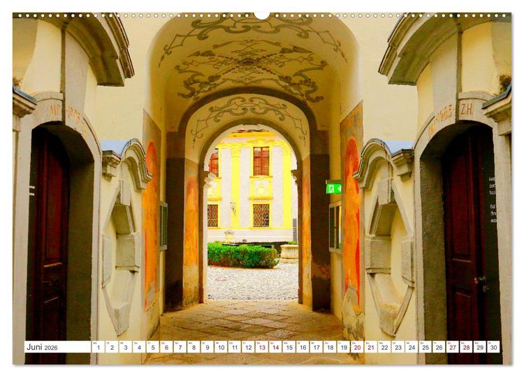 Produktbild: Melk und D&uuml;rnstein, zwei malerische St&auml;dtchen in der Wachau (Wandkalender 2026 DIN A2 quer), CALVENDO Monatskalender