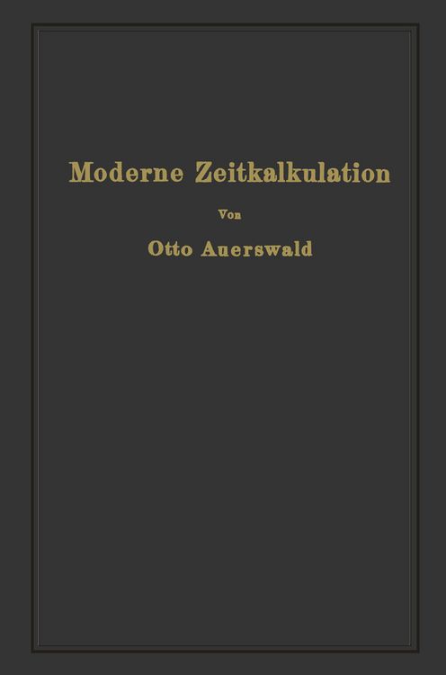 Produktbild: Moderne Zeitkalkulation