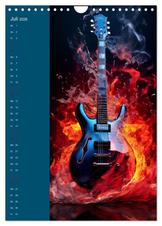 Produktbild: Strings & Dreams: Ein Jahr musikalischer Inspiration (Wandkalender 2026 DIN A4 hoch), CALVENDO Monatskalender