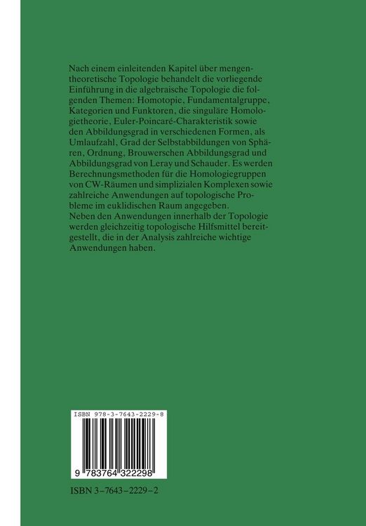 Produktbild: Algebraische Topologie