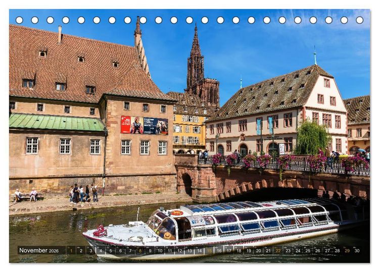 Produktbild: Stra&szlig;burg - ein fotografischer Streifzug (Tischkalender 2026 DIN A5 quer), CALVENDO Monatskalender