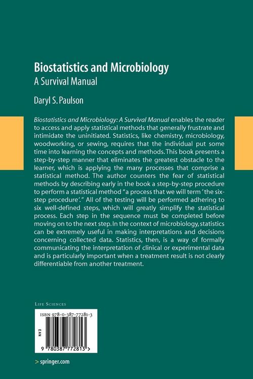 Produktbild: Biostatistics and Microbiology: A Survival Manual