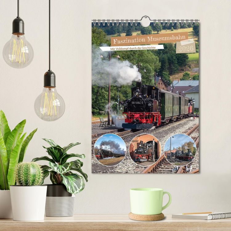 Produktbild: Faszination Museumsbahn (Wandkalender 2026 DIN A4 hoch), CALVENDO Monatskalender