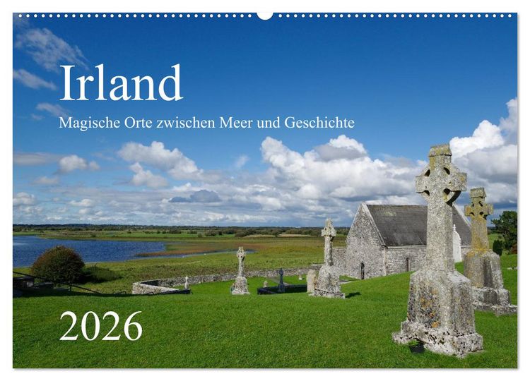 Produktbild: Irland &ndash; Magische Orte zwischen Meer und Geschichte (Wandkalender 2026 DIN A2 quer), CALVENDO Monatskalender