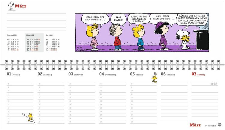 Produktbild: Peanuts Wochenquerplaner 2027