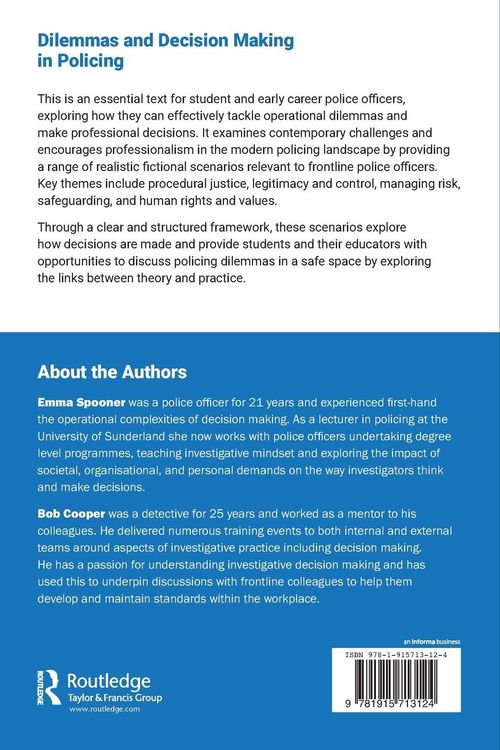 Produktbild: Dilemmas and Decision Making in Policing
