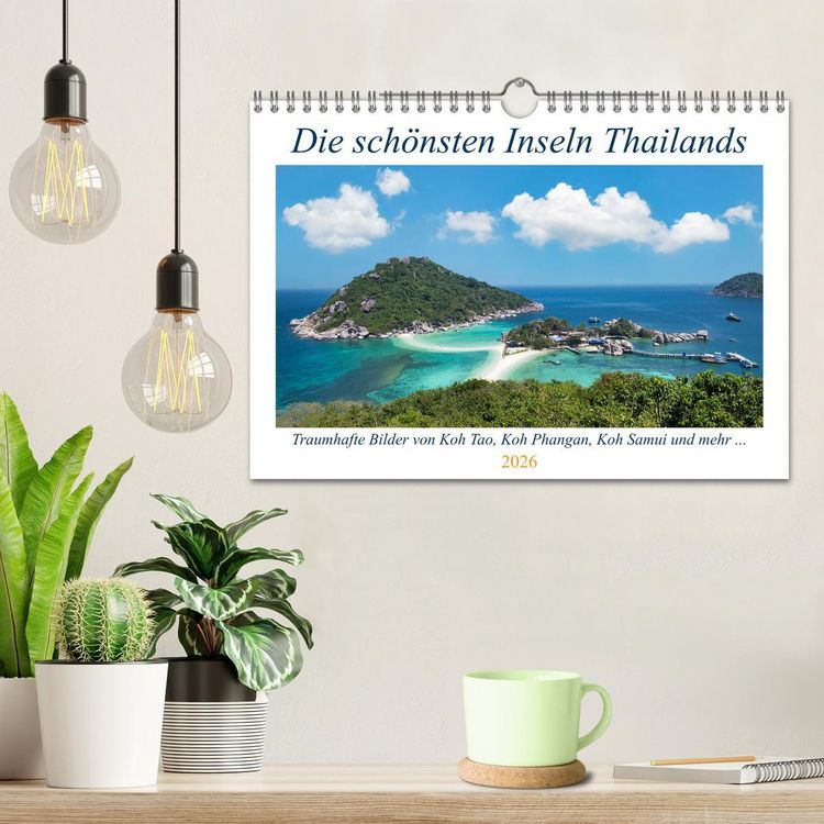 Produktbild: Die sch&ouml;nsten Inseln Thailands (Wandkalender 2026 DIN A4 quer), CALVENDO Monatskalender