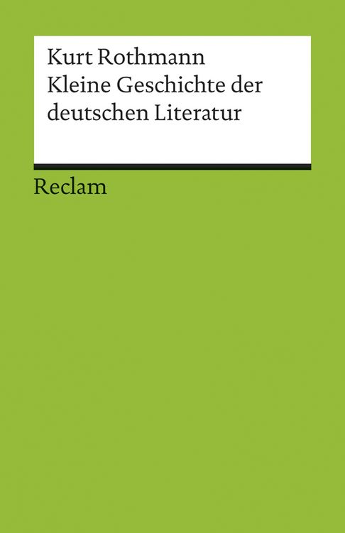 Produktbild: Kleine Geschichte der deutschen Literatur